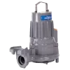 Grinding submersible pump for pressurised sewage and solids-laden fluids