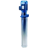 Schlanke Lowara Tiefbrunnenpumpe aus Edelstahl mit Netzkabel für tiefe Förderhöhen